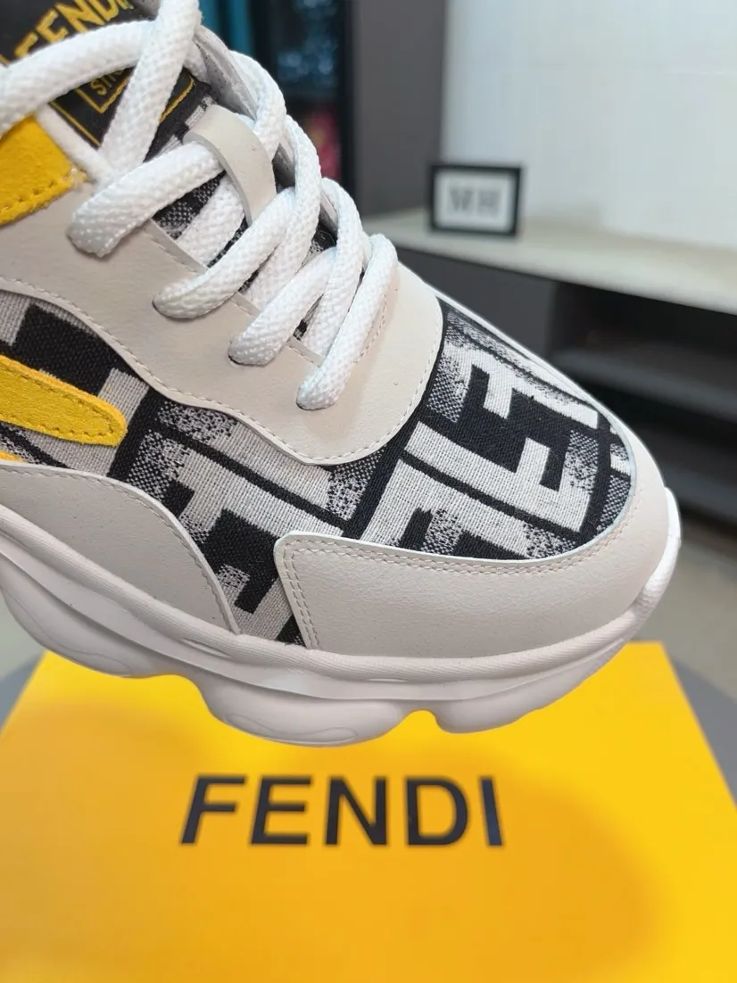Men's shoes 💰438🌹🌹【fendi Fendi】: 🔝High-end brand of men's shoes: high-top series: official website 1:1 latest masterpiece: the upper is made of brand fabric with imported cowhide technology, ➕🐑made in sheepskin👍, making walking more convenient and comfortable, a stunning work, compared with the official quality, the beautiful 1:1 replica [color]! Create a fashionable personality to set off your uniqueness! A must-have for trendy men! 🔥Size: 38-44.